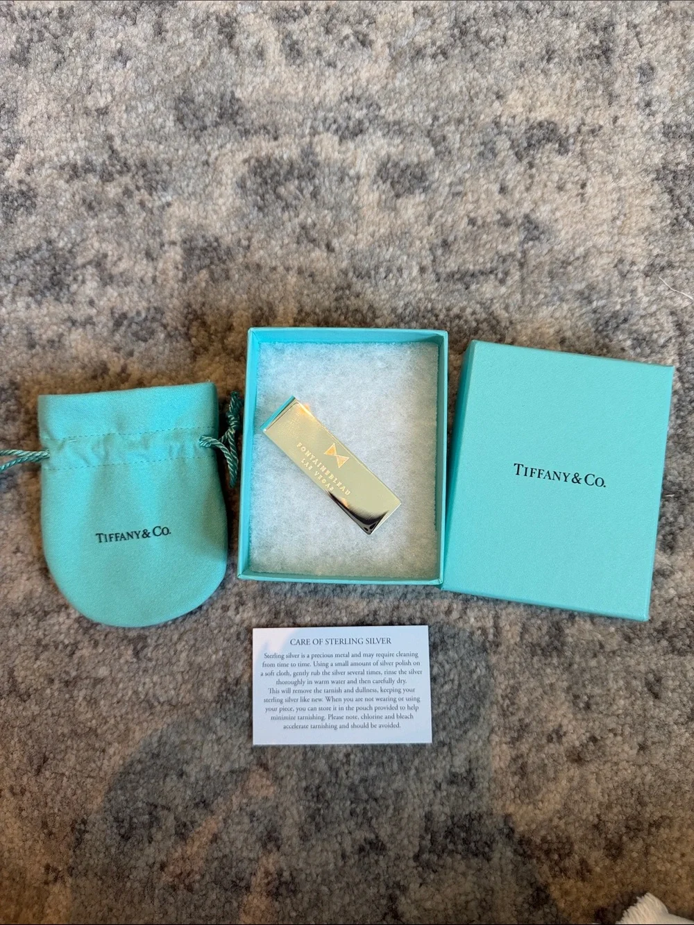 Tiffany & Co MoneyClip w Engraving